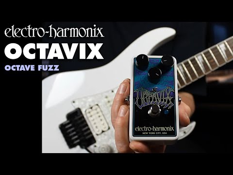 Electro-Harmonix Octavix Octave Fuzz Guitar Pedal with Volume, Boost, and Octave Knobs