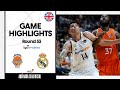 Valencia Basket - Real Madrid (99-93) GAME HIGHLIGHTS | Liga Endesa 2023-24