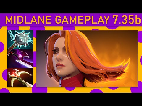 ⭐New patch 7.35b Xm Lina 15+ Kills! Mid Gameplay - Dota 2 Top MMR