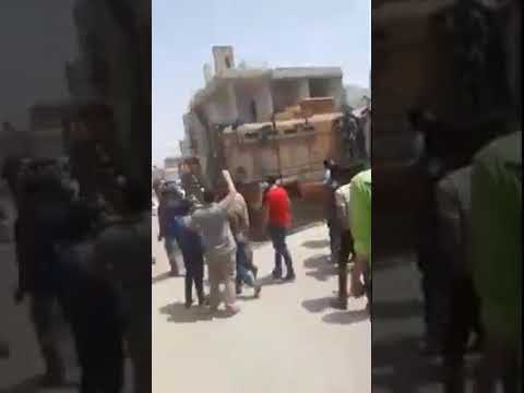 إطلاق الرصاص على المتظاهرين والمدنيين في مدينة الباب في محافظة حلب من قبل الجيش التركي