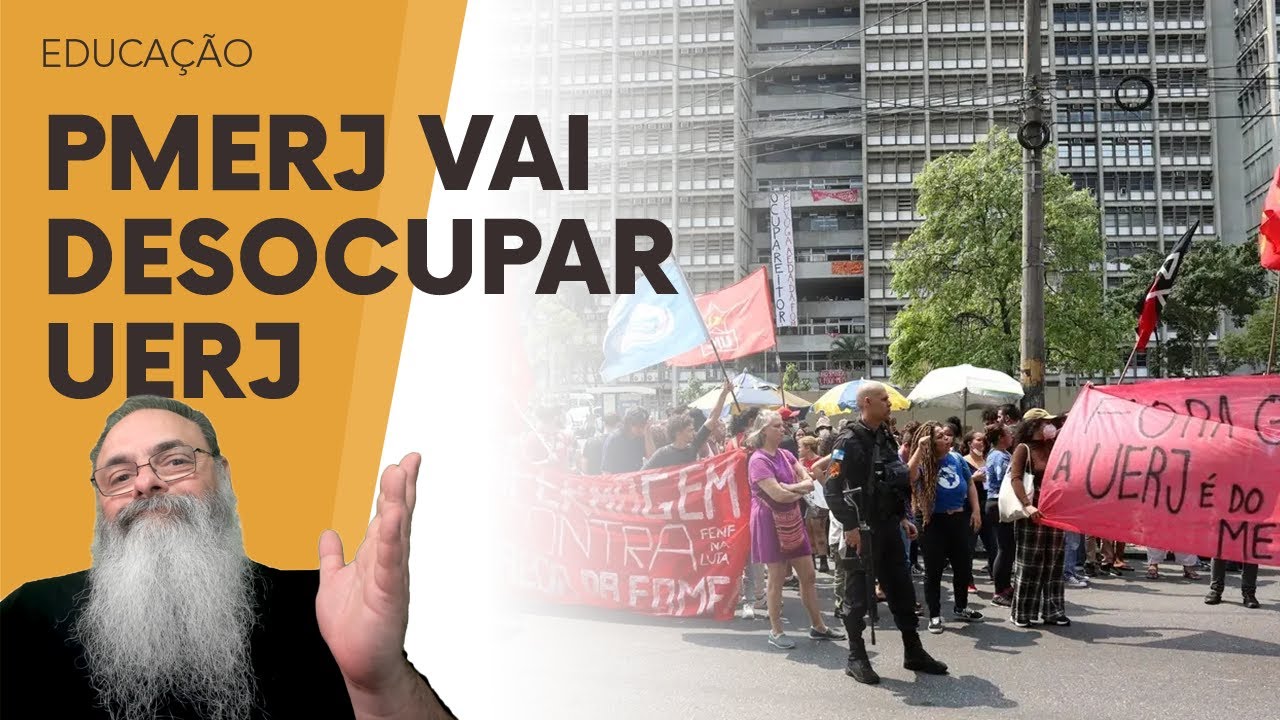 PM do RIO vai DESOCUPAR a UERJ dos DESOCUPADOS ESQUERDISTAS que QUEREM IMPEDIR ALUNOS de ESTUDAR