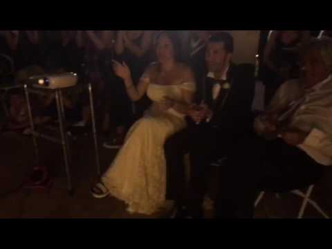 VIDEO MATRIMONIO DIVERTENTE ROMA - ORETI VIDEO STUDIO - PROIEZIONE FILMINO MATRIMONIO LIVE-