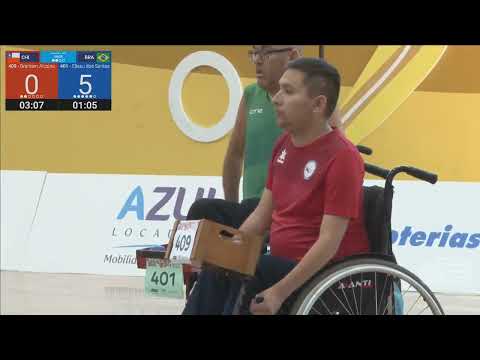 BISFed Boccia Regional Open 24.05.2018 Final 409 Brahiam Alcaino CHI-401 Eliseu dos Santos BRA (BC4)