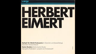 Herbert Eimert, Leopold von Knobelsdorff, "Epitaph Für Aikichi Kuboyama, Sechs Studien" [CP-004]