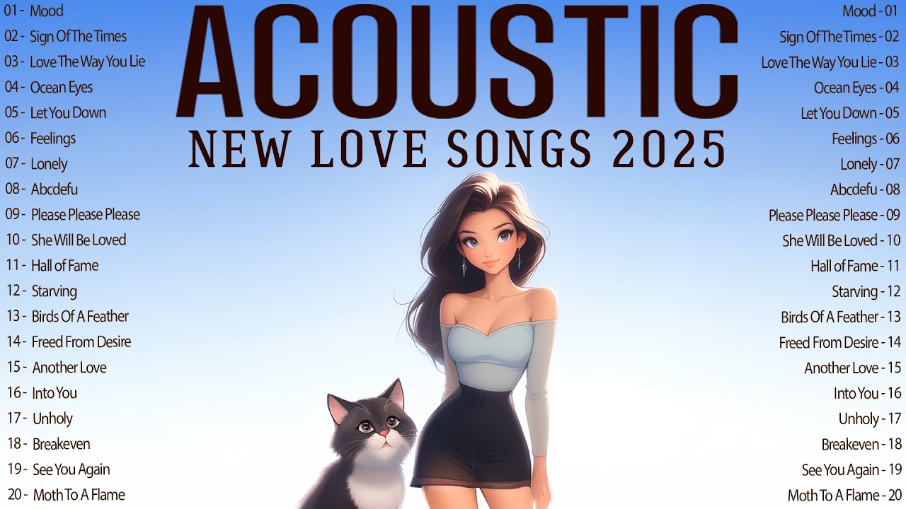 Calm Acoustic Songs with Lyrics 2025 🌤 Fresh Music 2025 New Songs for A Light Start