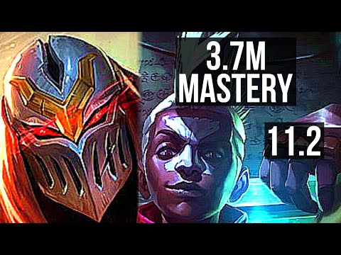 ZED vs EKKO (MID) | 3.7M mastery, 7/1/9, Dominating | NA Diamond | v11.2