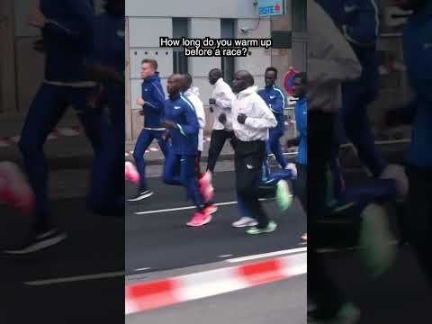How long do you warm up  before a race? | Eliud Kipchoge INEOS 1:59