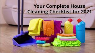 Your Complete House Cleaning Checklist for 2021