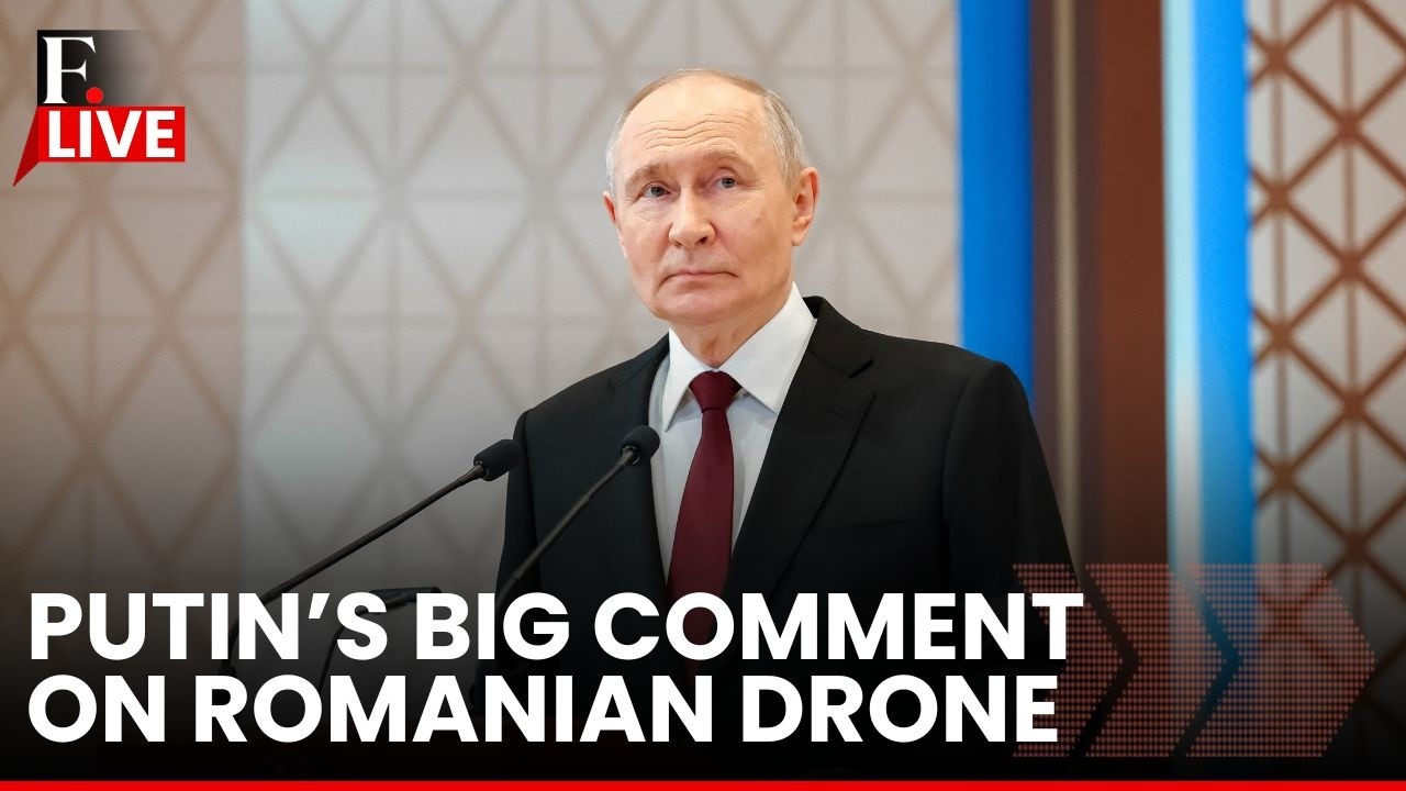 Putin in Kazakhstan LIVE: Putin Says West Is 'Deceiving Citizens' Over Ukraine War | Romania Drone