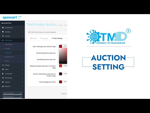 Opencart Auction