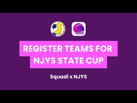 Register Teams for NJYS State Cups on Squadi (Coach)