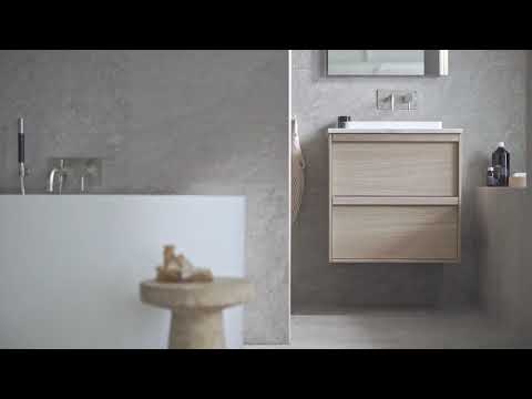 Tapwell bathroom taps in Brushed Nickel, stainless steel look.