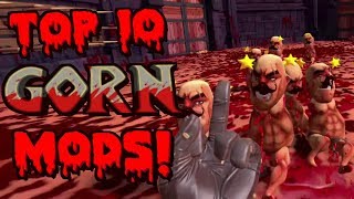 Top 10 GORN Mods! - Lightsaber, Fireballs, Slow-Motion & MORE! (VR gameplay, no commentary)
