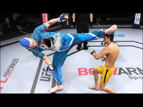 White Shark vs. Bruce Lee - EA Sports UFC 4 - Epic Fight 🔥🐲