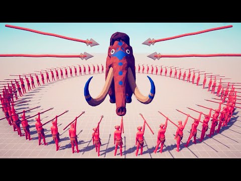100x SPEAR THROWER vs EVERY UNIT | Totally Accurate Battle Simulator TABS