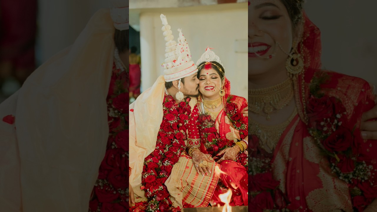 Turning our wedding pictures into Ghibli Studio style😆 #ghibli #ghiblifanart #ytshorts #wedding #yt