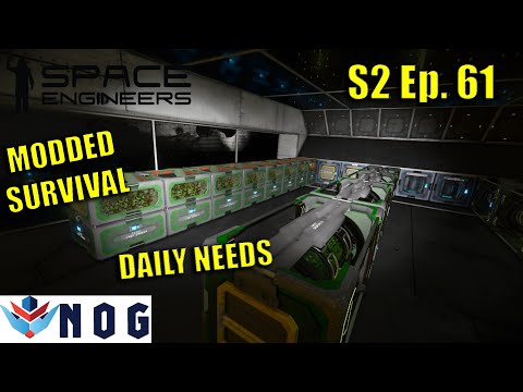 Lets Play Space Engineers Modded Survival S2 Ep61 | Learning About Food Production