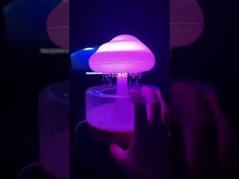 Rain Cloud Night Light Humidifier with Raining Water Drop Sound Oil Diffuser for Bedroom