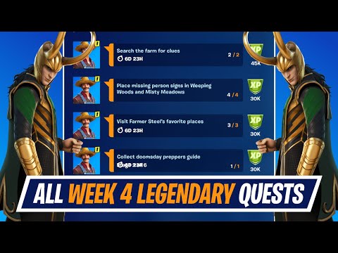 All Week 4 Legendary Quest Challenges Guide in Fortnite - Week 4 Quest in Chapter 2 Season 7
