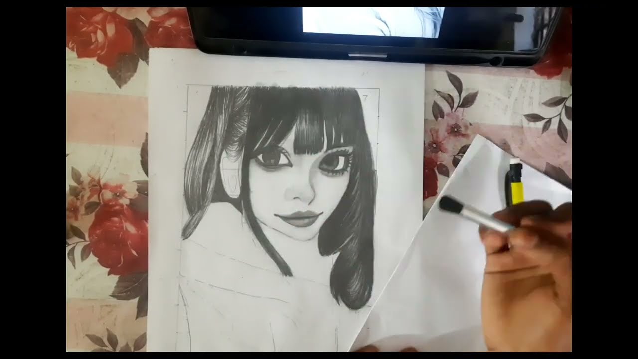 “How I Draw a Beautiful Girl – Step by Step 😱✨”