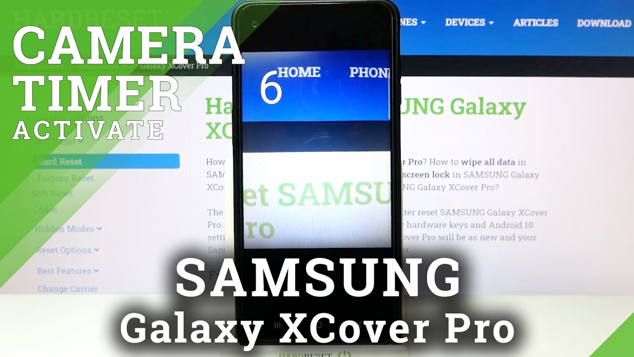 How to Set Camera Timer in SAMSUNG Galaxy XCover Pro – Use Camera Timer