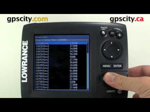 Lowrance Elite 5 Video Manual - Browse Files on the Memory card