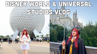 Disney World & Universal Studios Orlando Vlog🎡🎢 Disney Food & Desserts, Harry Potter Butter Beer