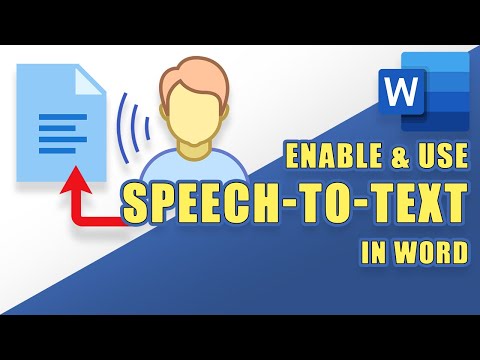 How to Enable & Use SPEECH-TO-TEXT (Dictate) in WORD