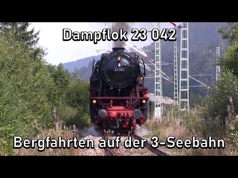 Dampflok 23 042 - Bergfahrten auf der 3 Seenbahn