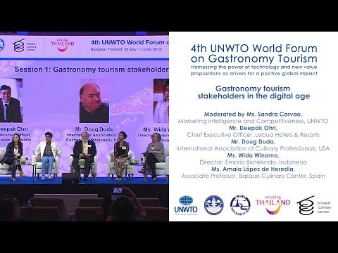 Gastronomy tourism stakeholders in the digital age- 4th UNWTO World Forum on Gastronomy Tourism
