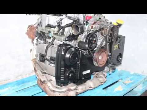 JDM SUBARU WRX 2002-2005 EJ205 DOHC 2.0L AVCS ENGINE WITH TD04 TURBOCHARGE FOR SALE: video still