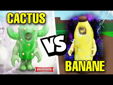CACTUS VS. KING BANANA FOR THE DEFENSE OF BROOKHAVEN! ROBLOX RP MOVIE - ANIMATION