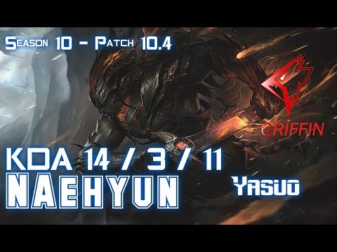 GRF Naehyun YASUO vs VLADIMIR Mid - Patch 10.4 KR Ranked