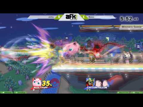 Smash Wii U - AFKgg 14 - Winners Semis - Nova (Falcon) vs aGSa (Mewtwo & Jigglypuff)