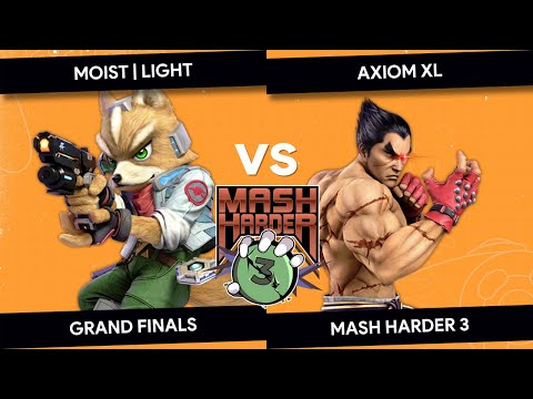 MASH HARDER 3 - Axiom XL (Kazuya) vs Moist | Light (Fox) - Grand Finals
