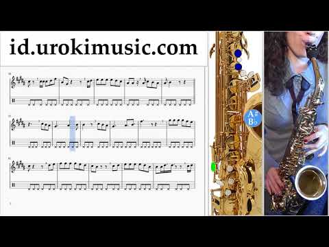 Belajar Saksofon (Tenor) Virgoun - Bukti Not Tabulasi um-i592