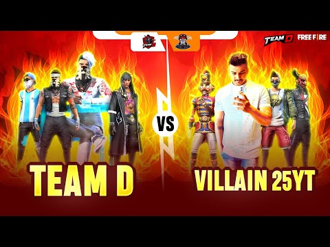 Team D Vs Villain 25 Yt | Nothing To Lose Fiery Friendly Cs Battle 🔥Garena Free Fire