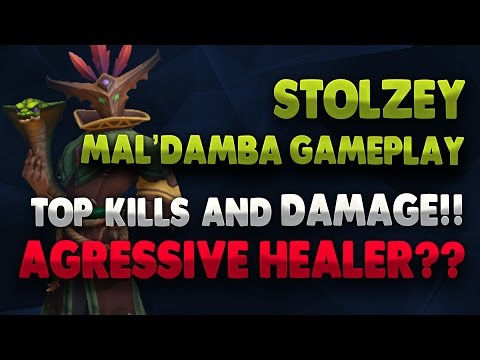 AGGRESSIVE HEALER?! TOP DAMAGE+KILLS! MASTERS MAL’DAMBA GAMEPLAY – STOLZEY