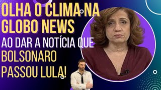 CENA HILÁRIA: veja o clima na Globo News ao anunciar virada de Bolsonaro!