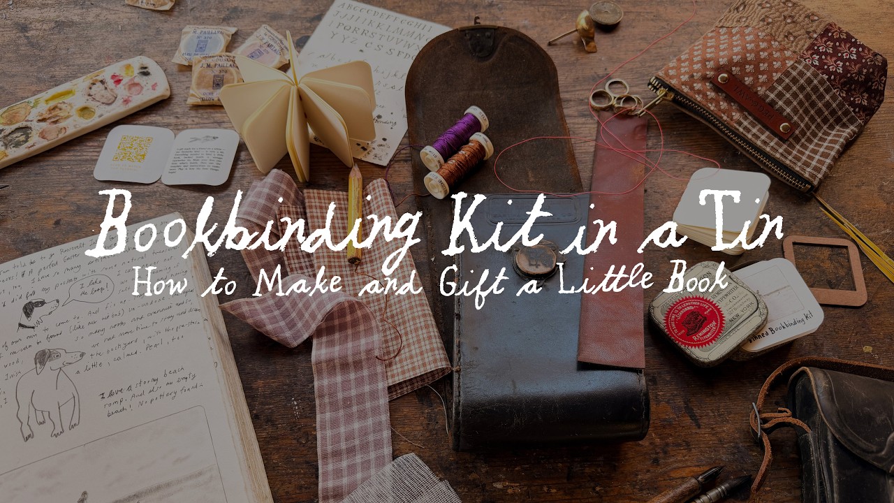 Tinned Bookbinding Kit – How to Make a Little Book (The Perfect Gift!)