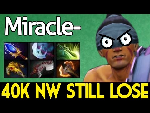 Miracle- [Anti Mage] 40k Networth - Full 8 Item Still Lose Dota2 7.05