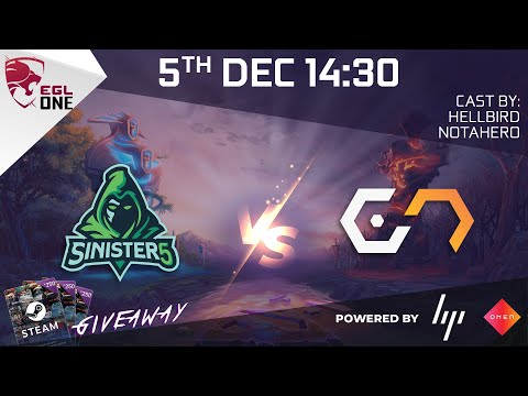 EGL One Dota 2 Season 2 - Sinister 5 VS Energy Esports GRAND FINAL Part 1