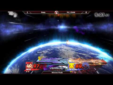 Versus Weekly 7/2/15 - Winners Finals - ESAM (Pikachu) vs. Shaky (Ness) - Smash 4