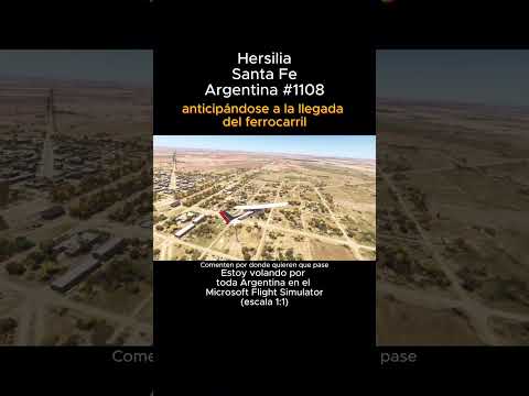 Hersilia, Santa Fe desde el Microsoft Flight Simulator #hersilia #santafe #msfs #argentina