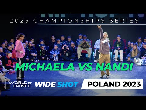 Michaela VS Nandi | Final | 1vs1 Hip-hop Battle Under 14 | World of Dance Poland 2023 | #WODPL23