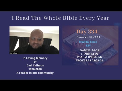 Day 334 Read by Erica in memory of Carl Calhoun 1976-2020