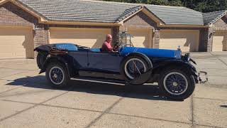 1921 Locomobile Sportif Touring Start Up and Drive By