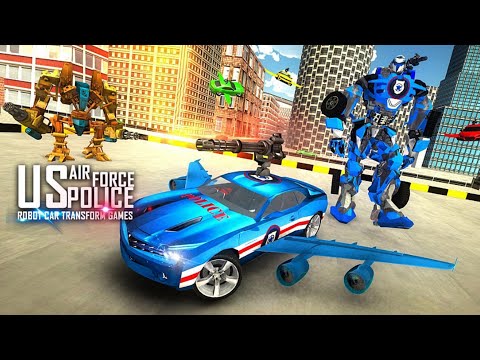 US Police Flying Robot Hover Car: Flying Car Robot Game | Android iOS Gameplay