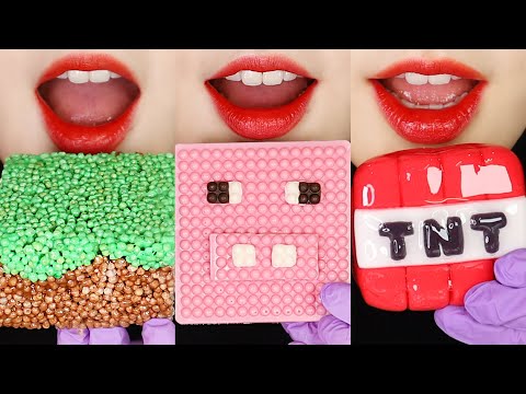 16MINUTES MINECRAFT FOOD ASMR COMPILATION ! EATING SOUND ASMR 🔥