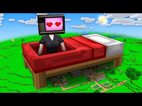 Peach Craft - Unbelievable Find: TV WOMAN in BIGGEST Minecraft Bed